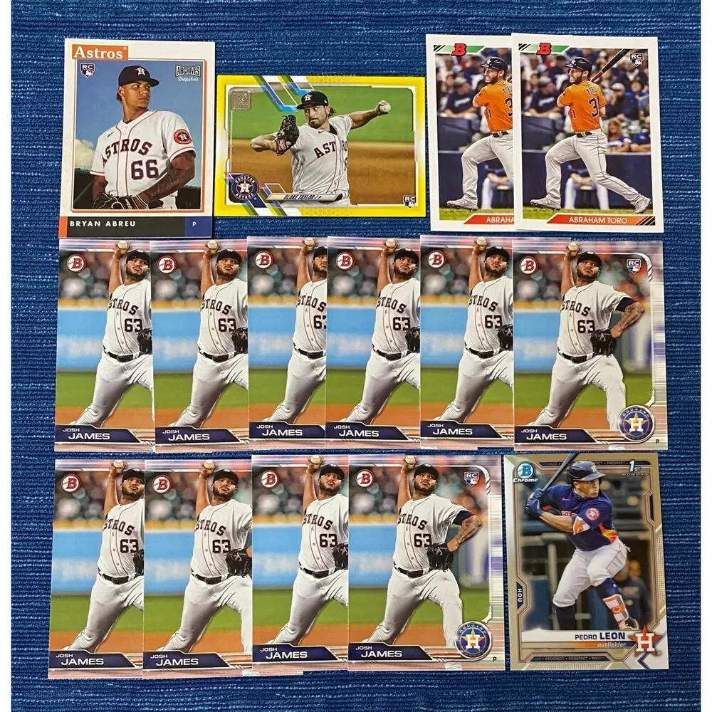 133 Card Lot Astros Topps Bowman Chrome Modern RC Bowman 1st Prospect 2019-22 - Picture 10 of 10